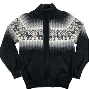 Kids Alpaca  Zippered Sweater